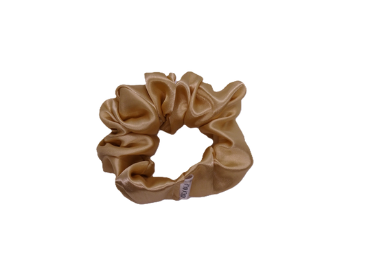 Gold Satin Scrunchie