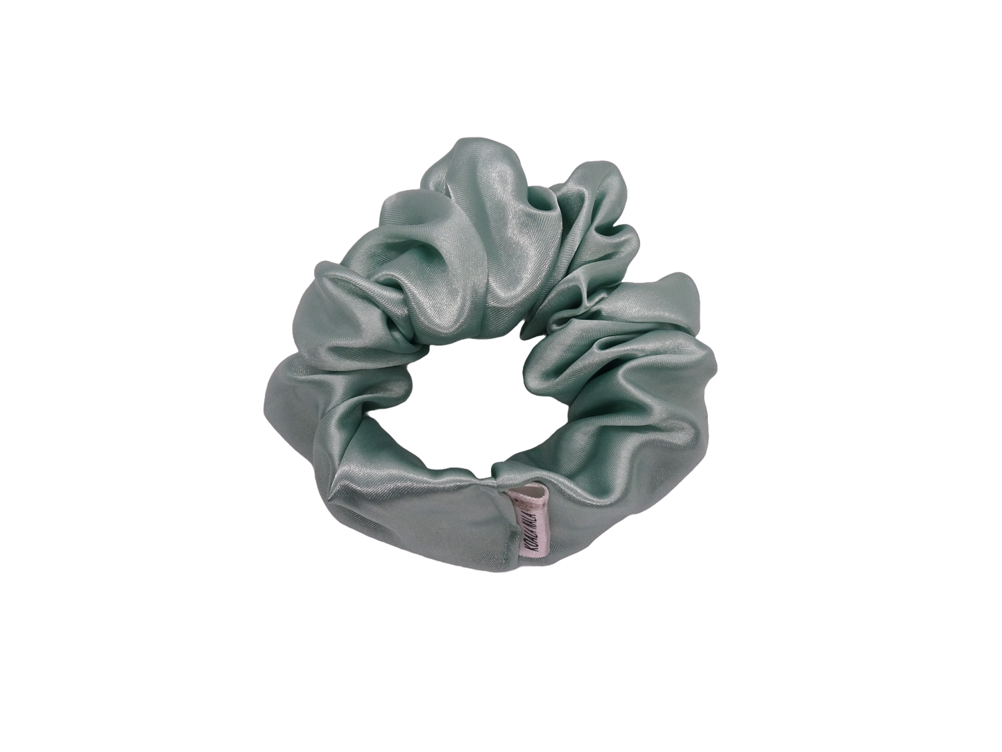 Mint Satin Scrunchie