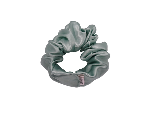 Mint Satin Scrunchie