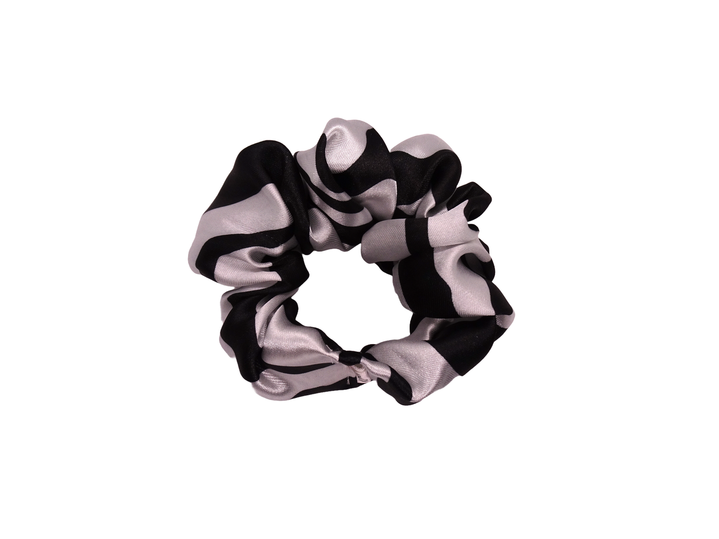 Zebra Satin Scrunchie