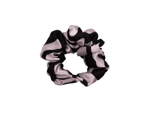 Zebra Satin Scrunchie