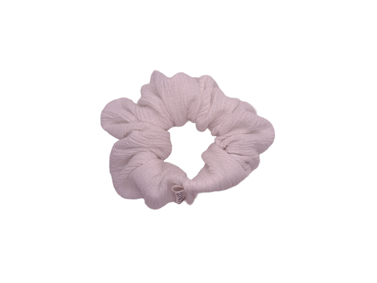 White Stretch Scrunchie