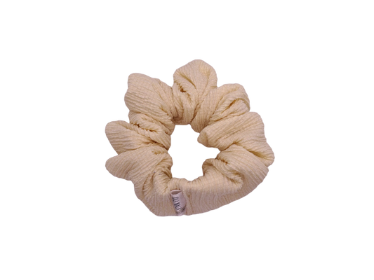 Cream Stretch Scrunchie