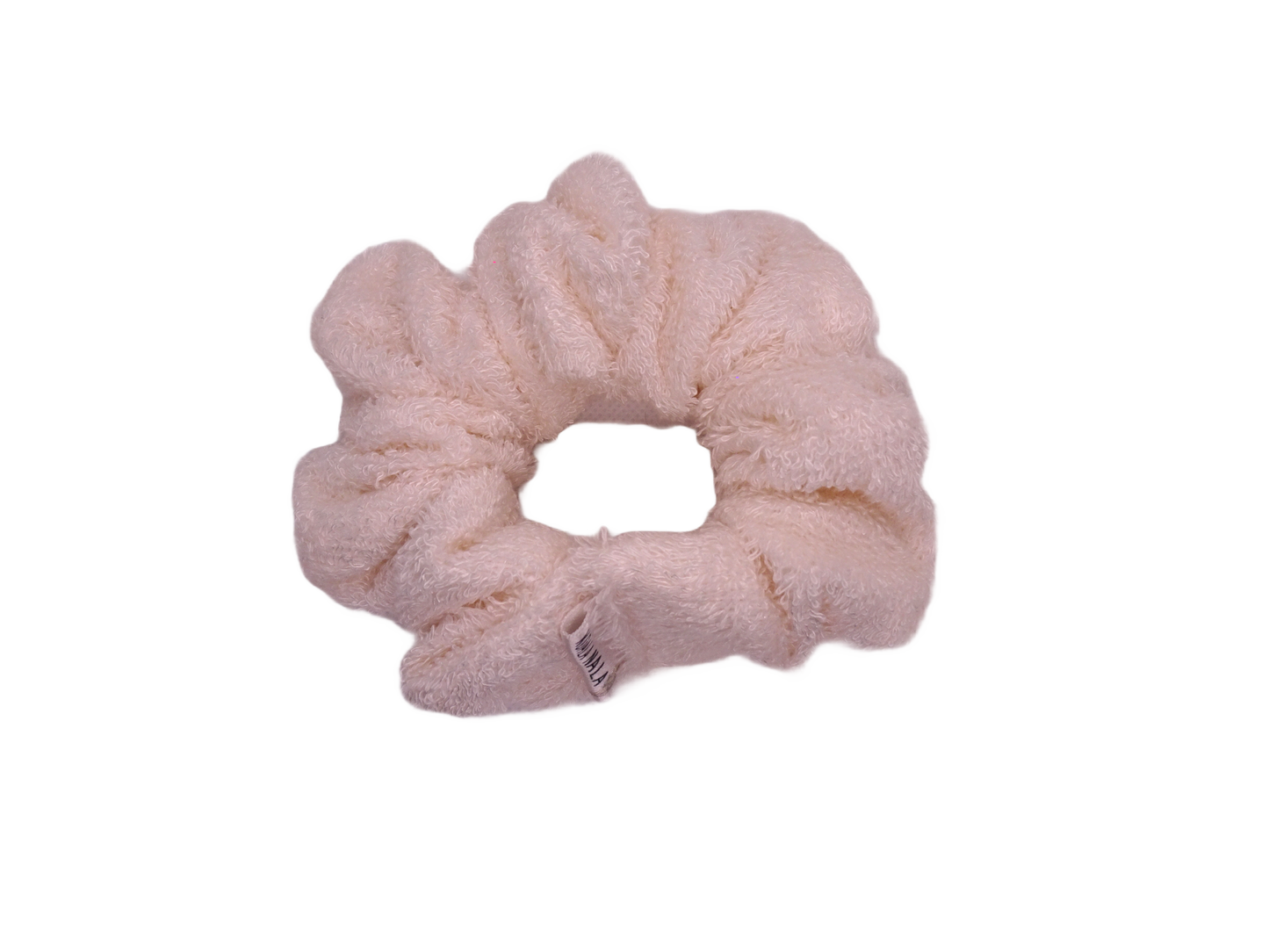 White Towel Scrunchie