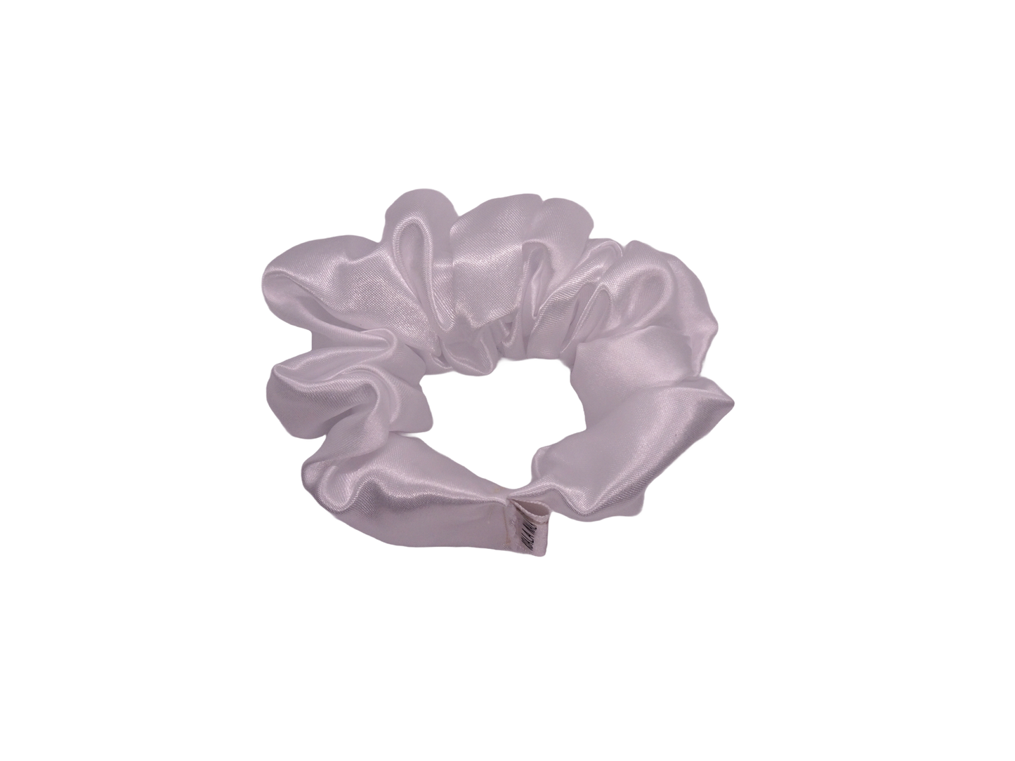 White Satin Scrunchie