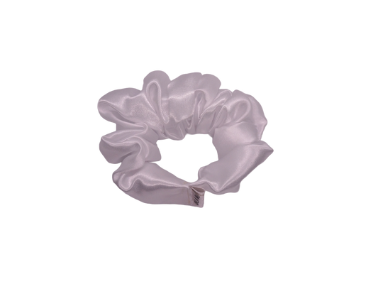 White Satin Scrunchie