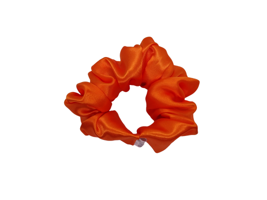 Orange Satin Scrunchie