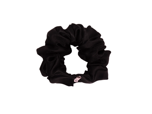 Black Satin Scrunchie