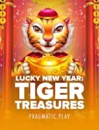 lucky new year tiger treasures logo